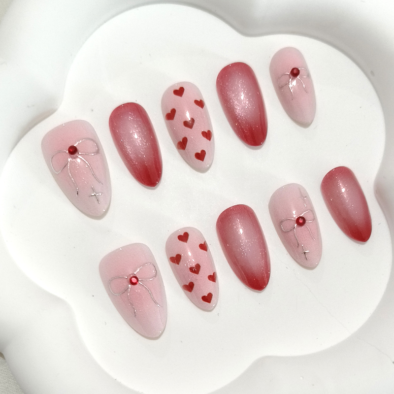 10 stuks zoete schattige hartv - Nail Art Y2K recensie en prijs