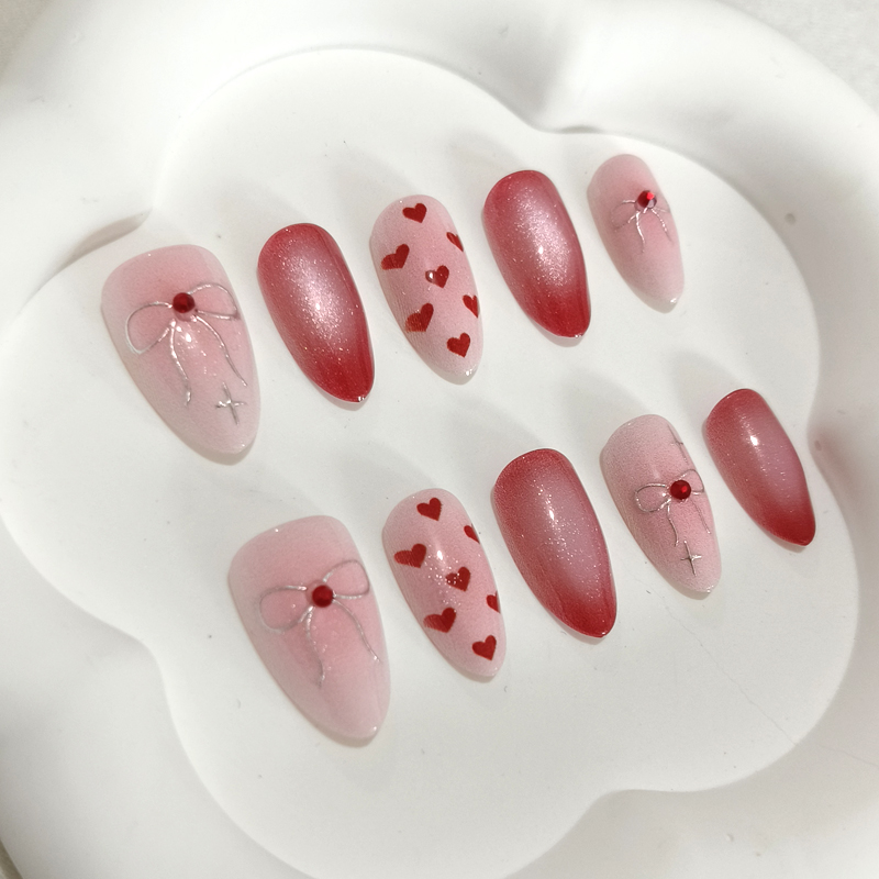 10 stuks zoete schattige hartv - Nail Art Y2K recensie en prijs