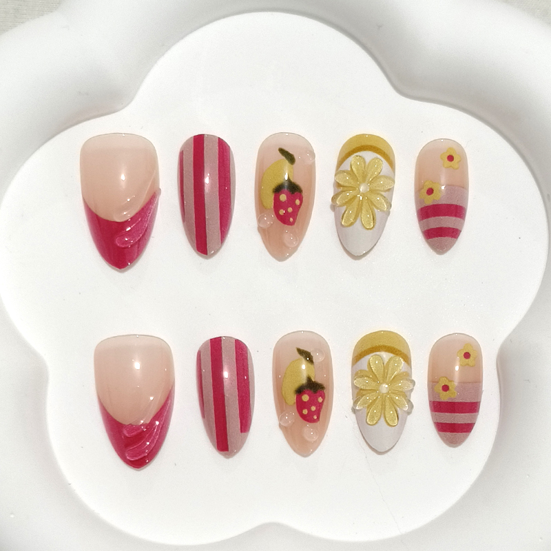 10 stuks zoete schattige hartv - Nail Art Y2K recensie en prijs